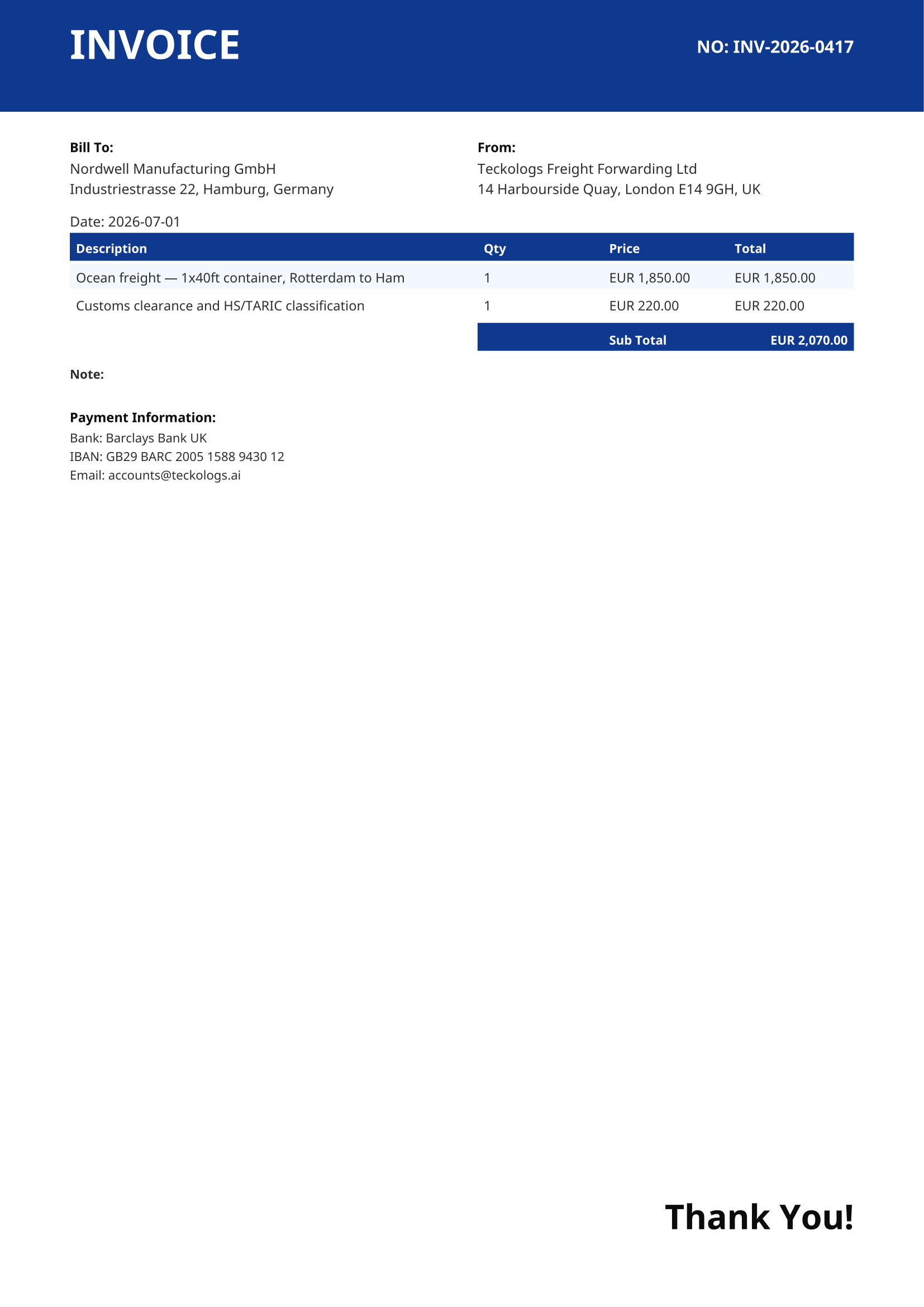 Invoice